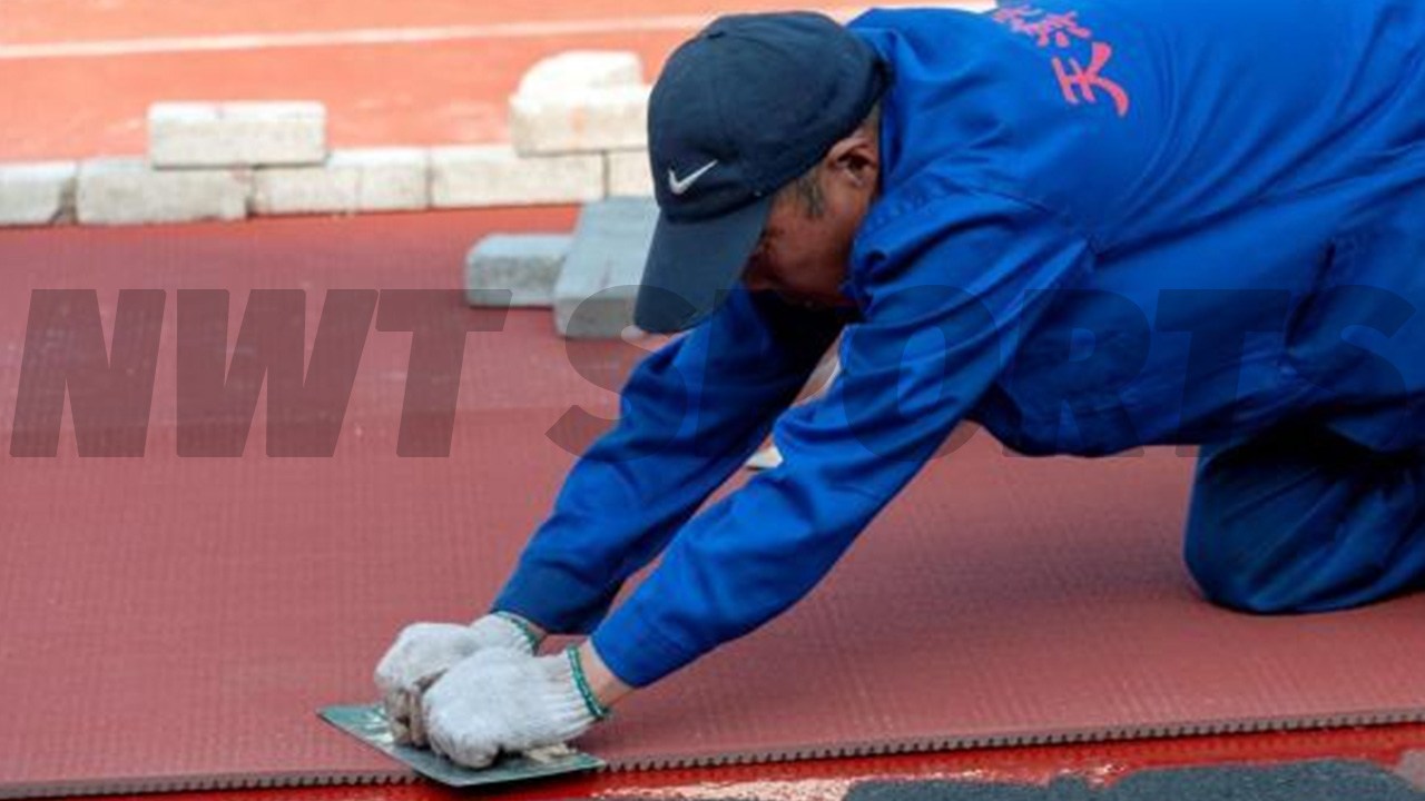 Rubber Running Track Installation 9